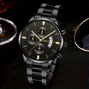 Relógio Geneva + Pulseira de prata